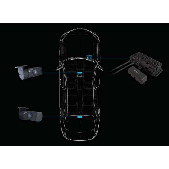 Vueroid D40-Q2 2CH 256GB Rejestrator jazdy PREMIUM VUEROID D40-Q2.